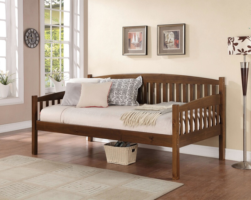 Acme 39090 Caryn antique oak finish wood day bed with slats AMB FurnitureAMB Furniture