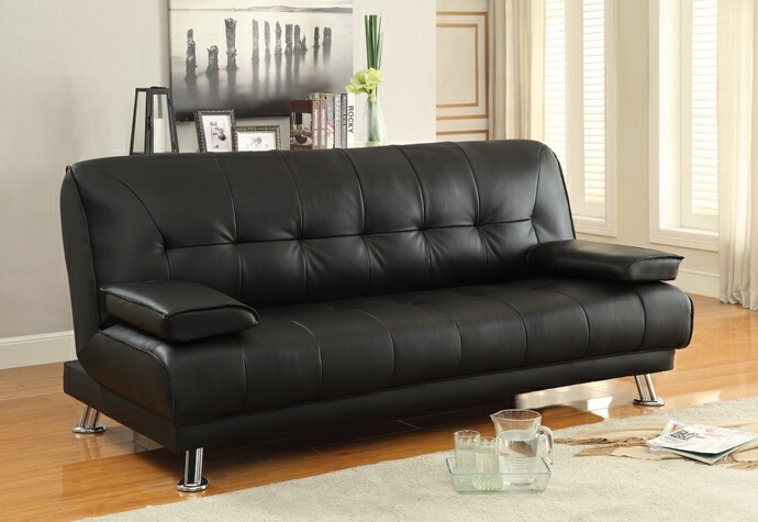 coaster futon sofa bed with removable armrests price
