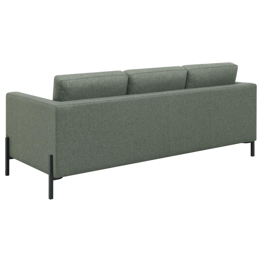 Coaster 509904-S2 2 pc Wildon home tilly sage fabric mid century modern sofa and love seat set