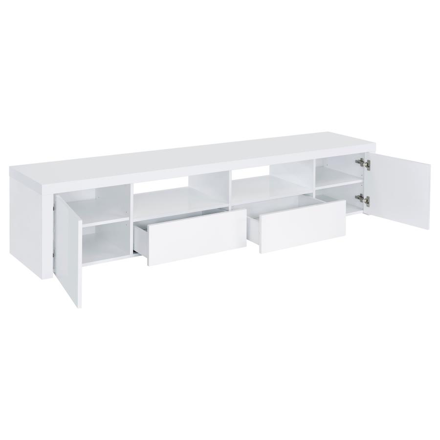 Coaster 704262-54 3 pc Wildon home jude white finish wood modern TV stand entertainment center