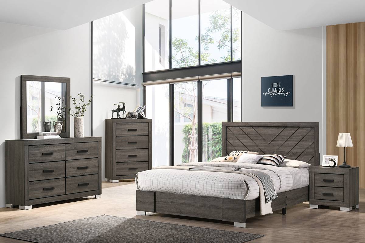 F9578Q-4PC 4 pc antique grey distressed finish wood queen bed set Three posts georgette. Discounted Price When You Add To Cart up to 35% off. Click Acima Leasing Easy Lease and Application Process at ambfurniture.com