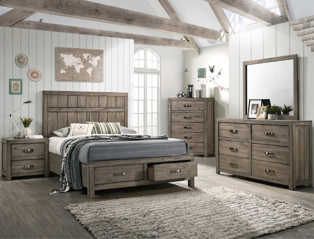 Crown mark B5650 4 pc A & j designs studio arcadia multitone wood ...